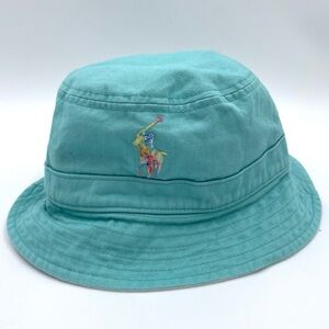 Polo Ralph Lauren Blue Turquoises Bucket Hat